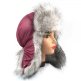 Шапка ушанка женская, Плащёвка Свекла, мех Песец - catalog_53rw.jpg