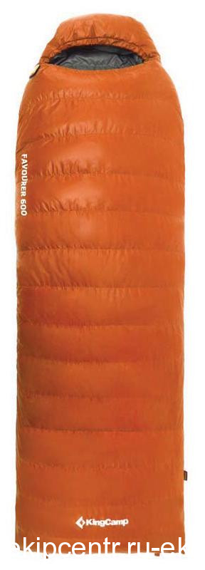 8006 FAVOURER 600 -10C пуховый спальный мешок (-10, оранжевый)