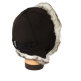 Брусничная шапка ушанка для девочки мех Манул - Брусничная шапка ушанка для девочки мех Манул
