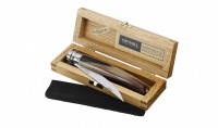 Нож складной филейный Opinel №10 VRI Folding Slim Blond Horn в деревянном кейсе