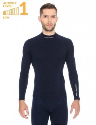 Мужская блуза длинный рукав EXTREME WOOL, т.синий