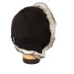 Сиреневая шапка ушанка для девочки мех Песец - Сиреневая шапка ушанка для девочки мех Песец