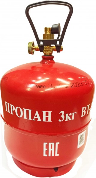 Баллон газовый польский LPG GZWM BT-3 - 7,2 л – 3 кг
