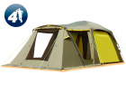 Пристройка к шатру Fortuna 300 premium и внутренняя палатка, цвет: khaki / yellow-mustard