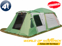 Пристройка к шатру Fortuna 350 premium и внутренняя палатка, цвет: l.green / w.grey