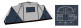 Полуавтоматическая палатка FHM Sirius 6 black-out Серый, Синий - Полуавтоматическая палатка FHM Sirius 6 black-out Серый, Синий