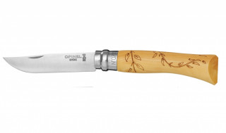 Нож складной Opinel №7 VRI Nature-Leaves (ветки дерева с листьями)