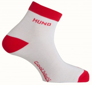 803 Cycling/Running носки, 11/13- белый/красный (M 36-40)
