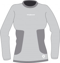 RINA футболка женская merino wool (L, (310) черный)