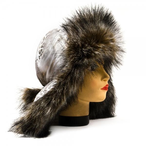 Shapka Ushanka Zhenskaya Plashyovka Zolotoj Risunok Meh Enot Finskij Kupit So Skidkoj V Internet Magazine Ec Skolkovo 8 495 6696 532